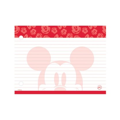 Mini Fichário Argolado Mickey Preto com Fichas Coloridas DAC