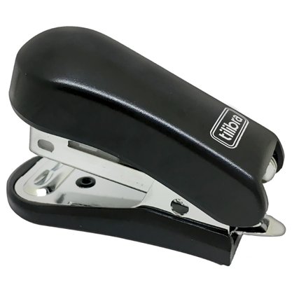 Mini Grampeador de Mesa Metálico 15fls G101 Preto Tilibra
