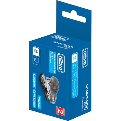 Mini Grampeador Metálico 15fls G151 Preto Tilibra