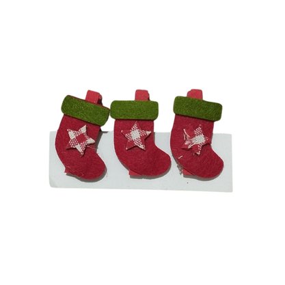 Mini Pregador Natalino 4,5cm com 3 Unidades caracter BR Decor