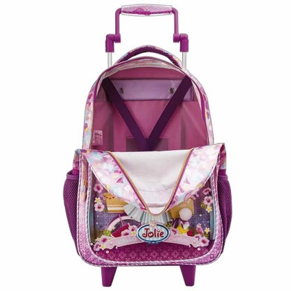 Mochila Com Rodas Jolie Ruiva Luxo Tilibra