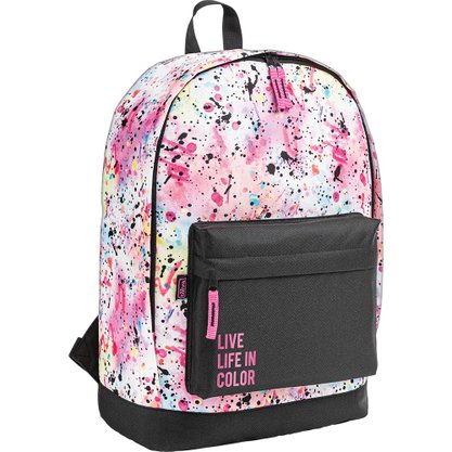 Mochila de Costas Branca Splashes Academié Tilibra