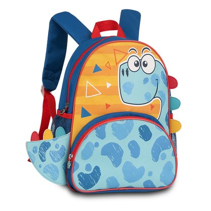 Mochila de Costas Pequena Azul Dinossauro Pets Clio