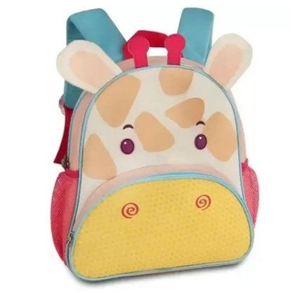 Mochila de Costas Pequena Bege Girafa Pets Clio