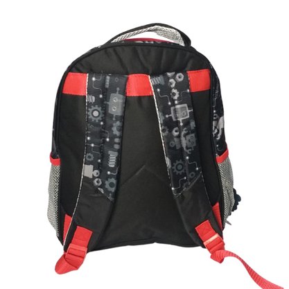 Mochila De Costas Prateada Amigo Robô Clio Style
