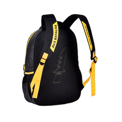 Mochila de Costas Preta Free Fire Clio