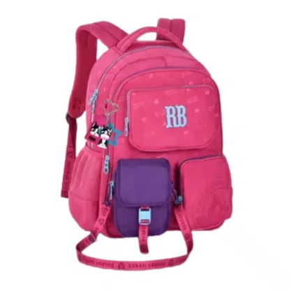 Mochila Escolar Sem Rodas Grande Rebecca Bonbon Pink – Ref. RB26223 – Clio