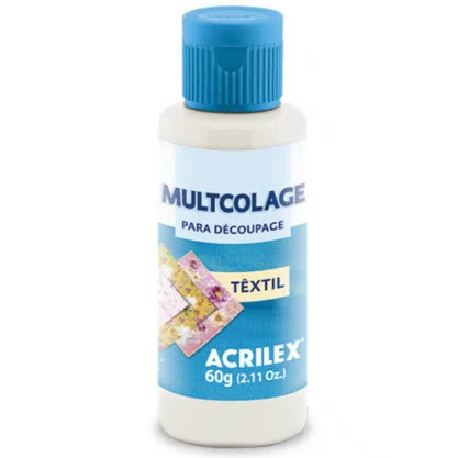 Multcolage Têxtil Azul 60ml Acrilex