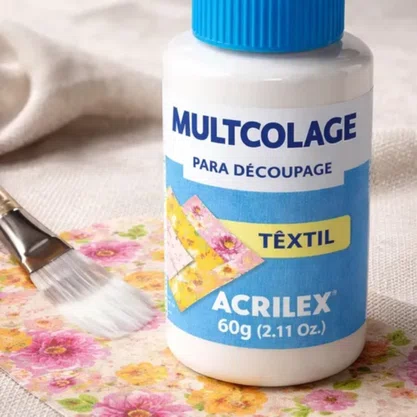 Multcolage Têxtil Azul 60ml Acrilex