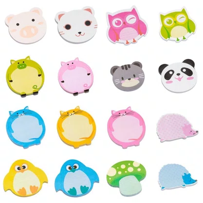 Notas Adesivas Animais/Bichinhos Gato Cinza Zoo Smart Notes Brw