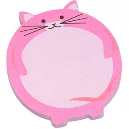 Notas Adesivas Animais/Bichinhos Gato Rosa Zoo Smart Notes Brw