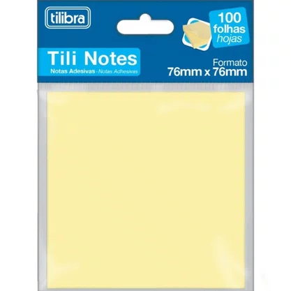Notas Autoadesivas 76X76mm Amarela 100fls Tilibra