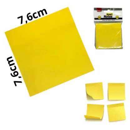 Notas Autoadesivas 76x76mm Amarela 45fls Post It