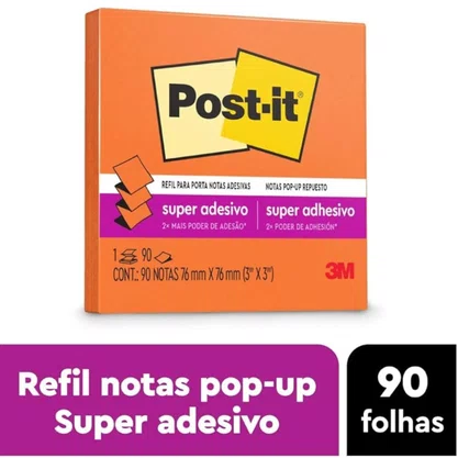 Notas Autoadesivas 76x76mm Laranja 45fls Post It