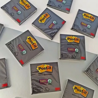 Notas Autoadesivas 76x76mm Preta 60fls Post It