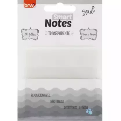 Notas Autoadesivas Transparentes Cristal 20fls BRW