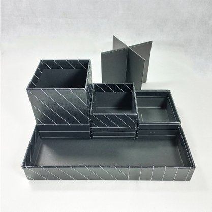 Organizador de Mesa Box In Box Noir Otima