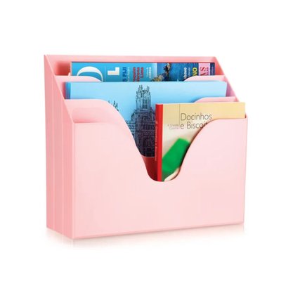 Organizador Triplo Office Rosa Maxcril