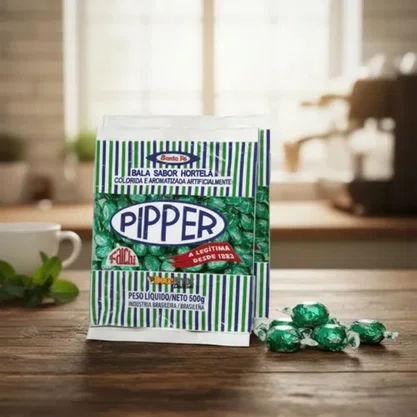 Pacote de Bala Pipper Dura Tradicional 600g