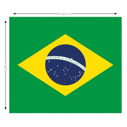 Painel TNT Bandeira do Brasil Copa Mewi