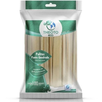 Palito de Sorvete Jaja Theoto c/ 100