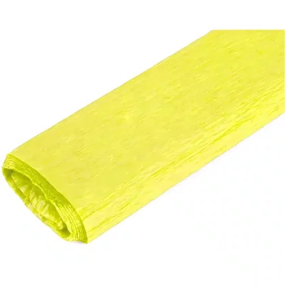 Papel Crepom Amarelo 48 cm x 2 m Ridet