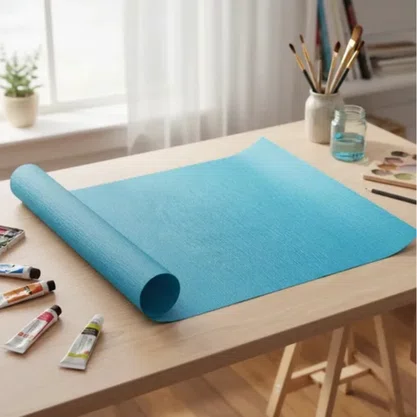 Papel Crepom Azul Claro 48cm x 2m Ridet