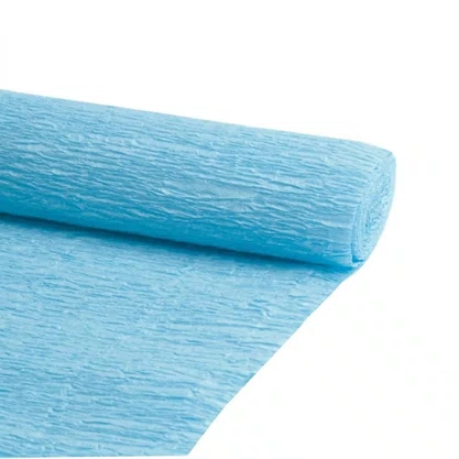 Papel Crepom Azul Claro 48cmx2m Art Floc