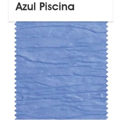 Papel Crepom Azul Piscina 48cmx2m Art Floc