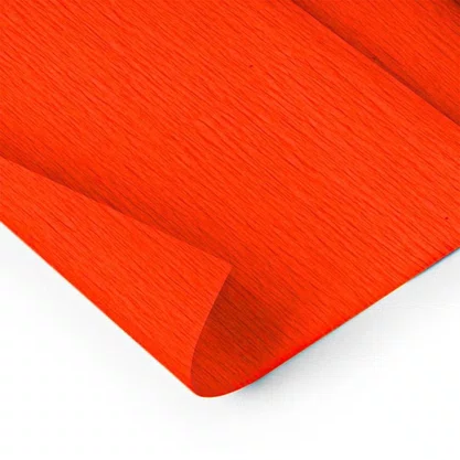 Papel Crepom Laranja 48cmx2m Art Floc