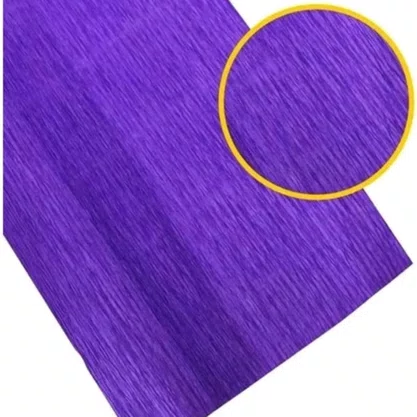 Papel Crepom Violeta 48cmx2m Art Floc