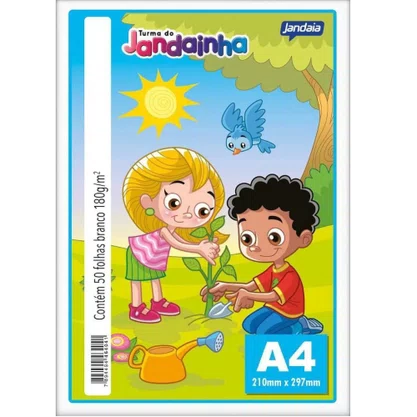 Papel Sulfite A4 Branco 180G 60Kg 50fls Chamequinho