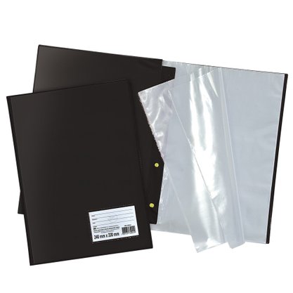 Pasta Catálogo C/50 Envelopes Finos Preta DAC