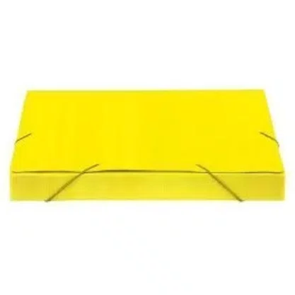 Pasta Plastica Amarela Transp 40mm Polibras