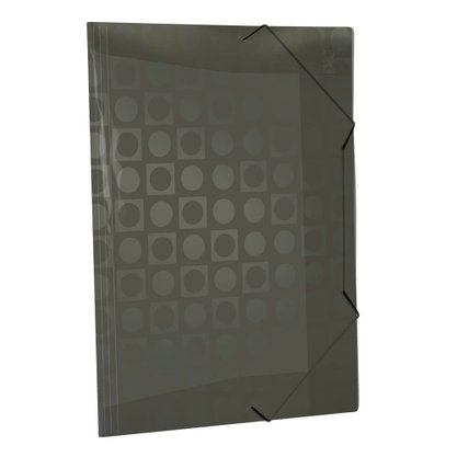 Pasta Plástica Elástica Ofício S/ Lombo Fume Decorada DAC