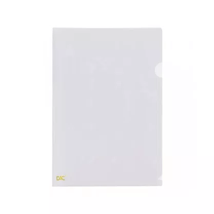 Pasta Plástica L Oficio Cristal Com 10 Unidades DAC