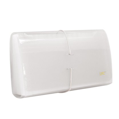 Pasta Sanfonada Duplicata Plástica com 31 Transparente Line DAC