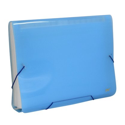 Pasta Sanfonada Plástica Ofício c/ 31 Divisórias Azul Line DAC