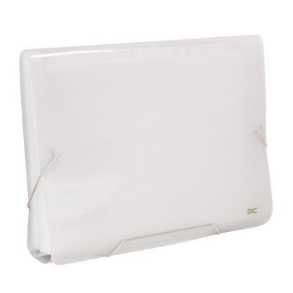 Pasta Sanfonada Plástica Ofício c/ 31 Divisórias Transparente Line DAC