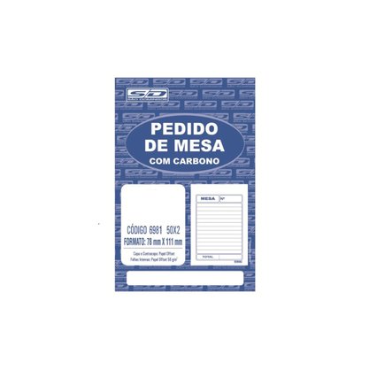 Pedido De Mesa C/ Carbono 50fls Sao Domingos