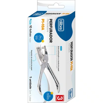 Perfurador 1 Furo P1 10a 6mm Tilibra