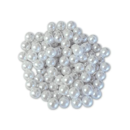 Perola Inteira 10mm Branca C/ 100g (210un)