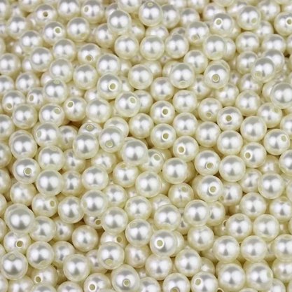 Pérola Inteira 4mm Champagne c/ 100g (2000 Unidades)