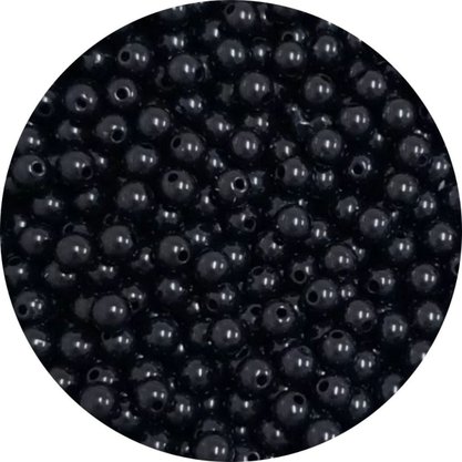 Pérola Inteira 6mm Negra 500g