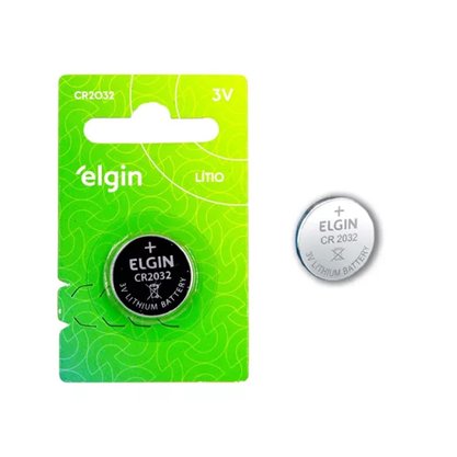 Pilha Pastilha Cr 2032 Unidade Elgin