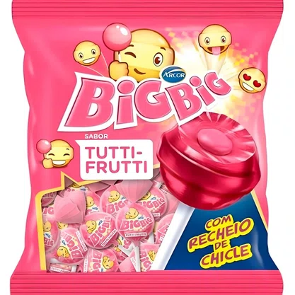Pirulito Chiclete Big Big Tutti Frutti C/ 50 Un