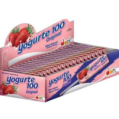 Pirulito Mastigavel Iogurte 100 Dori 50 Un
