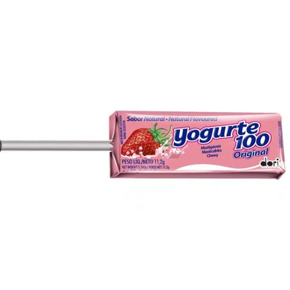 Pirulito Mastigavel Iogurte 100 Dori 50 Un