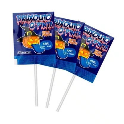 Pirulito Pinta a Língua 50 unidades 500g Bruxolito Florestal