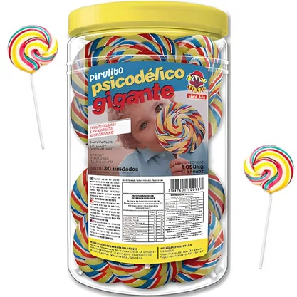 Pirulito Psicodélico Miguelito C/ 30x30g un